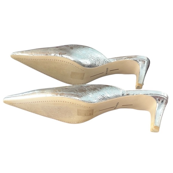 Dolce Vita Sarina Heels in Distressed Silver Leather size 8.5 - Picture 4 of 7